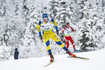 26.01.2022, xsoex, Biathlon IBU Open European Championships Arber, Individual Men, v.l. Emil Nykvist (Sweden)  / 