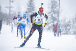 29.01.2022, xsoex, Biathlon IBU Open European Championships Arber, Pursuit Men, v.l. Simon Kaiser (Germany)  / 