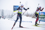 29.01.2022, xsoex, Biathlon IBU Open European Championships Arber, Pursuit Men, v.l. Justus Strelow (Germany)  / 