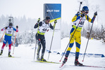 29.01.2022, xsoex, Biathlon IBU Open European Championships Arber, Pursuit Men, v.l. Matthias Dorfer (Germany), Gabriel Stegmayr (Sweden)  / 