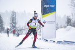 29.01.2022, xsoex, Biathlon IBU Open European Championships Arber, Pursuit Men, v.l. Erlend Bjoentegaard (Norway)  / 