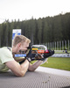 Pokljuka, Slowenien, 27.06.22: Roman Rees (Germany) in aktion am Schiessstand waehrend des Training am 27. June  2022 in Pokljuka. (Foto von Kevin Voigt / VOIGT)Pokljuka, Slovenia, 27.06.22: Roman Rees (Germany) at the shooting range during the training at the June 27, 2022 in Pokljuka. (Photo by Kevin Voigt / VOIGT)