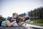 Pokljuka, Slowenien, 30.06.22: Roman Rees (Germany) in aktion am Schiessstand waehrend des Training am 30. June  2022 in Pokljuka. (Foto von Kevin Voigt / VOIGT)Pokljuka, Slovenia, 30.06.22: Roman Rees (Germany) at the shooting range during the training at the June 30, 2022 in Pokljuka. (Photo by Kevin Voigt / VOIGT)