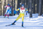 31.01.2021, xtwx, Biathlon IBU European Championships Duszniki Zdroj, Mixed Staffel, v.l. Oskar Brandt (Sweden) in Aktion / in action competes