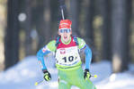 31.01.2021, xtwx, Biathlon IBU European Championships Duszniki Zdroj, Mixed Staffel, v.l. Jasa Zidar (Slovenia) in Aktion / in action competes