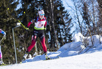 31.01.2021, xtwx, Biathlon IBU European Championships Duszniki Zdroj, Single Mixed Staffel, v.l. Karoline Erdal (Norway) in Aktion / in action competes