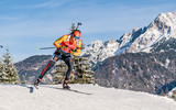11.12.2020, xadex, Biathlon IBU Weltcup Hochfilzen, Sprint Herren, v.l. Benedikt Doll (GER)  / 

Copyright: EXPA/Adelsberger via VOIGT Fotografie