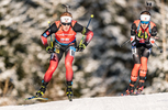 11.12.2020, xadex, Biathlon IBU Weltcup Hochfilzen, Sprint Herren, v.l. Johannes Dale (NOR)  / 

Copyright: EXPA/Adelsberger via VOIGT Fotografie